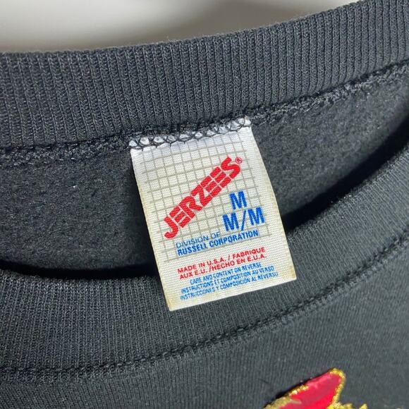 Vintage Jerzees Size M Homemade Retro Ugly Xmas Sweater - Picture 3 of 4